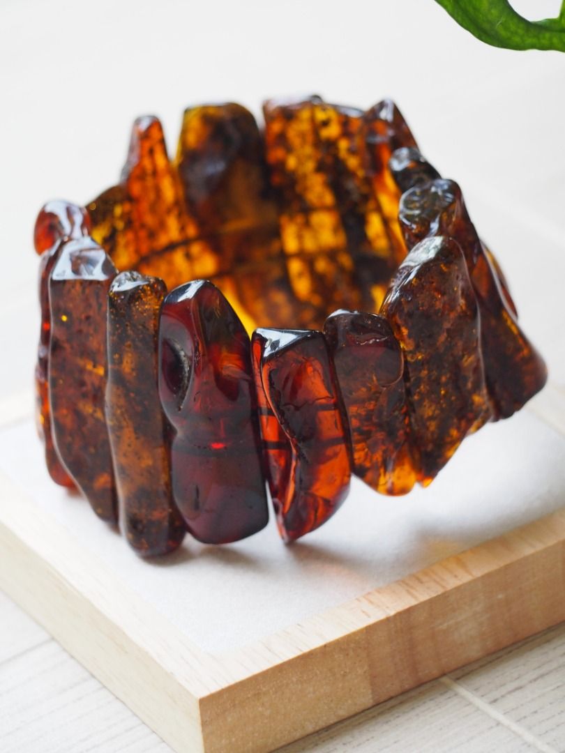 Raw baltic sales amber bracelet