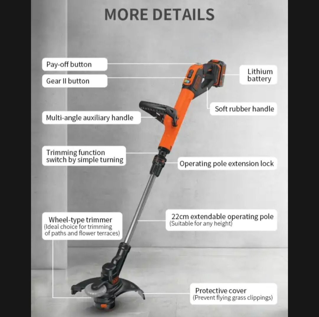 BLACK & DECKER STC1820EPCF - 18V Easy Feed Cordless String Trimmer