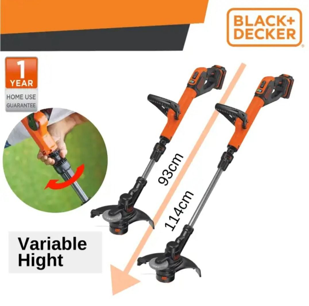 Black and decker deals cordless edger trimmer 18v