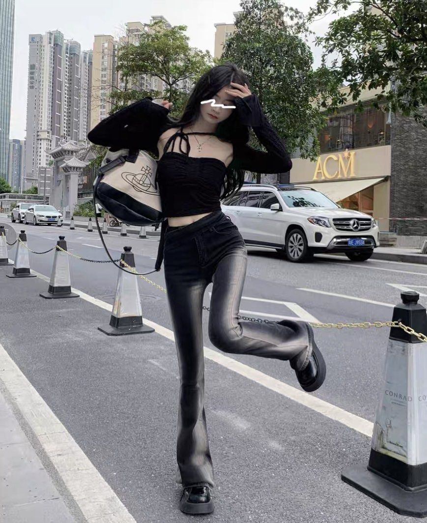 black jeans Women s Fashion Bottoms Jeans Leggings on Carousell