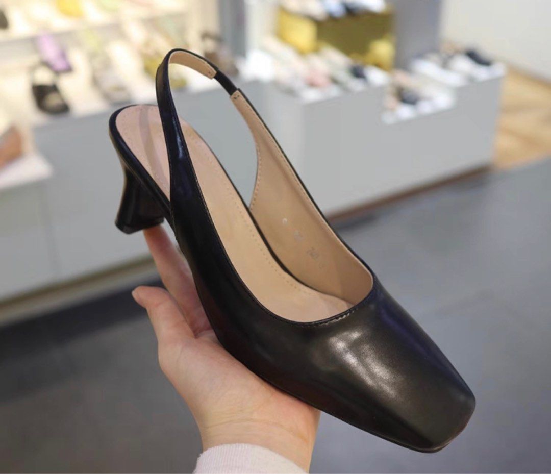 Black Short Heels Pumps Women s Fashion Footwear Heels on Carousell