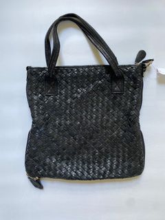 Black woven bag