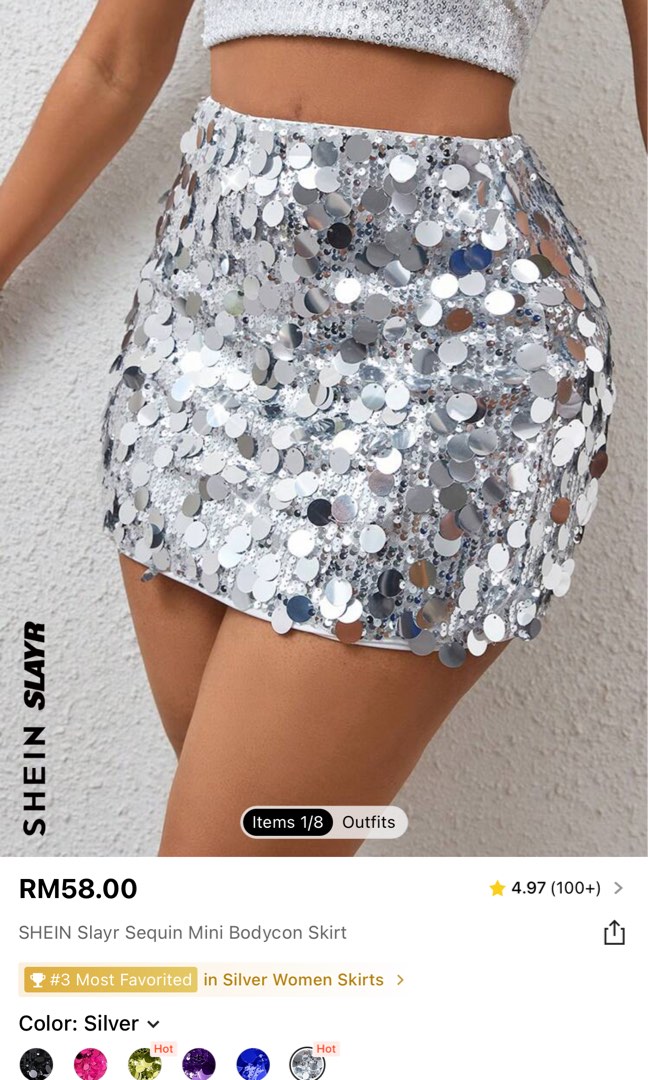 Sequin mini bodycon skirt hotsell