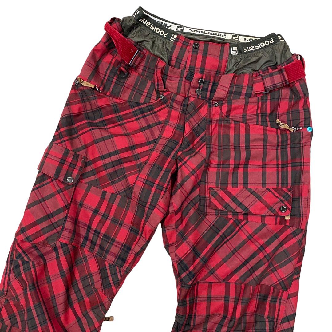 Plaid outlet ski pants