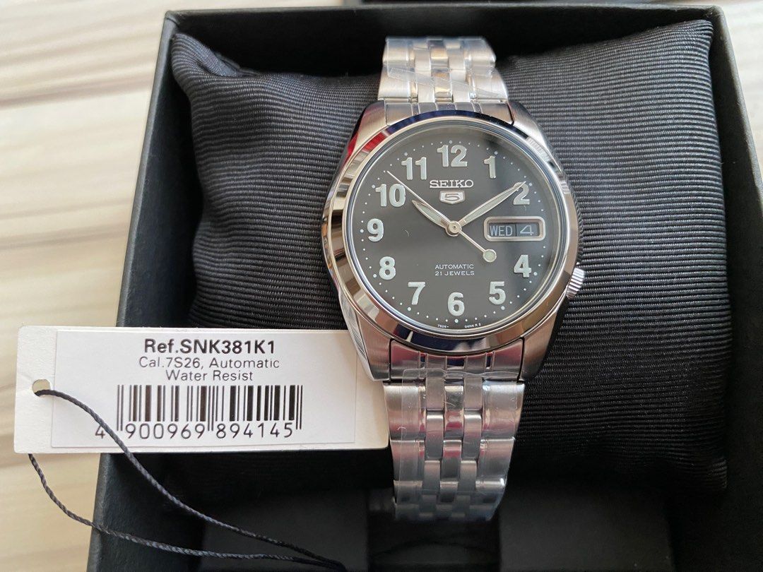 Brand new Seiko 5 SNK381 SNK381K SNK381K Automatic watch, Men's ...