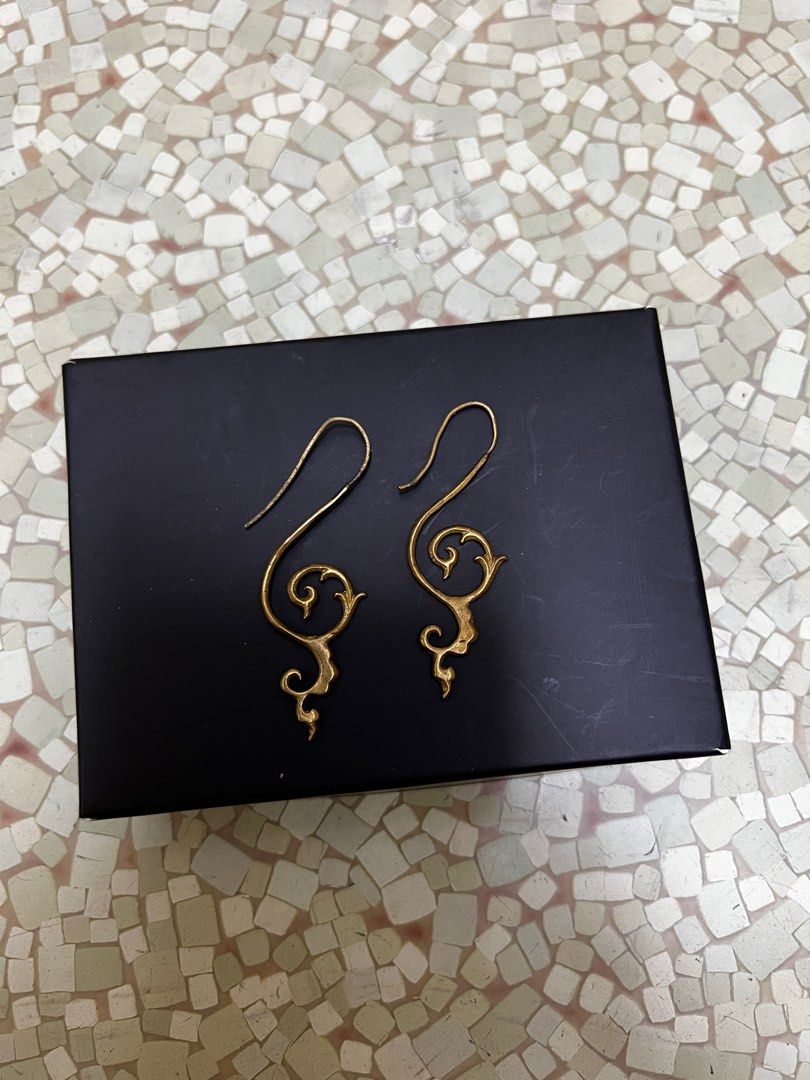 Brass Cambodian Earrings (Category: Earrings) located in Manila. Submitted by kimberlyg09 (Listing ID 1259467649, Image 3). Description: Condition: Good From: Cambodia.