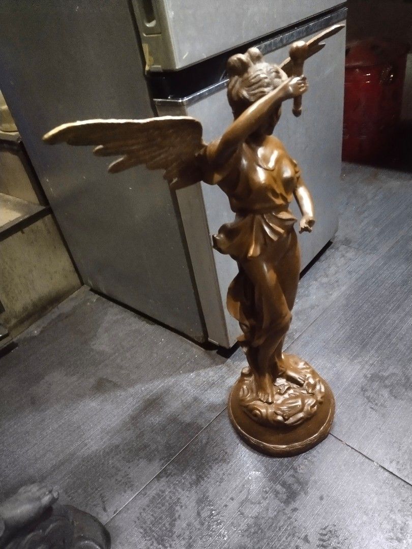 Brass huge fairy statue display, Hobbies & Toys, Memorabilia ...