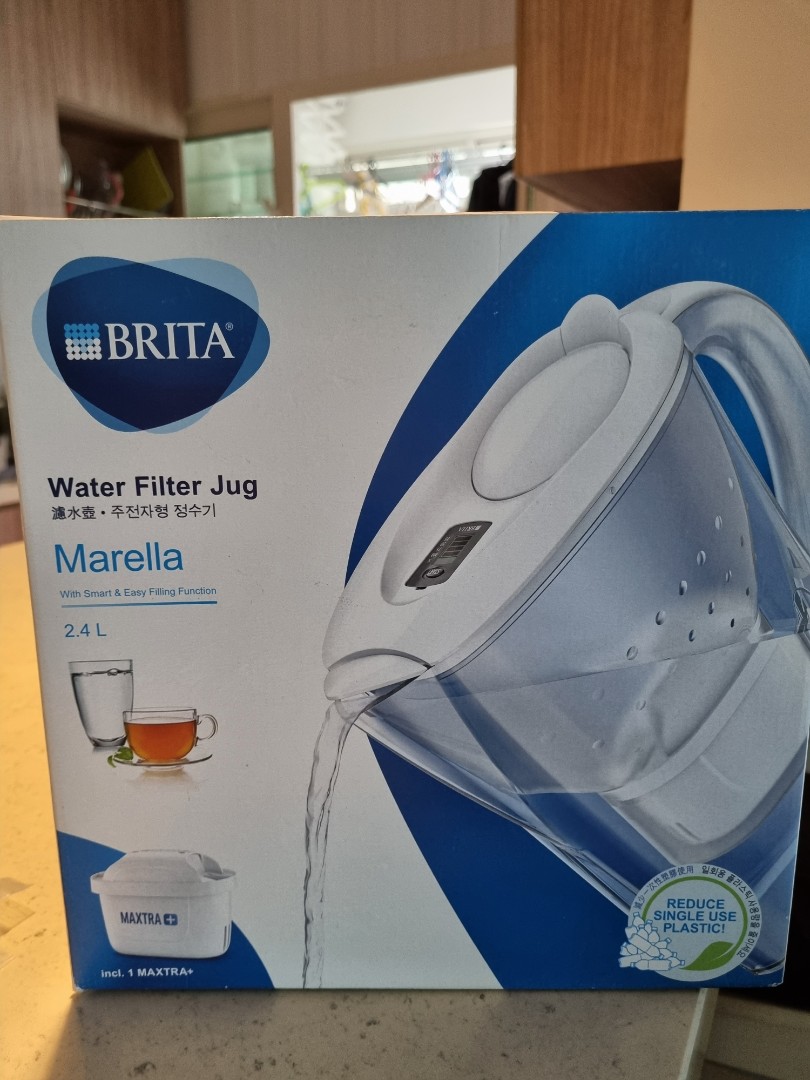 BRITA Marella XL Water Filter Jug 3.5 L Blue including MAXTRA PRO All-in-1  cartridge