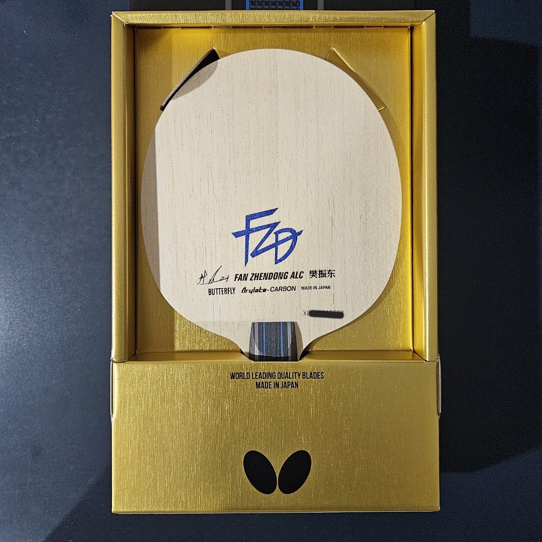 BUTTERFLY FZD FAN ZHENDONG ALC TABLE TENNIS BLADE RACKET, Sports