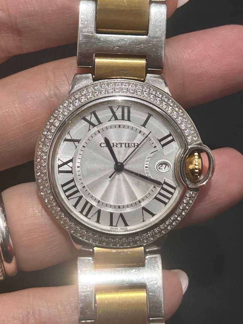Cartier ballon bleu 42mm diamond clearance