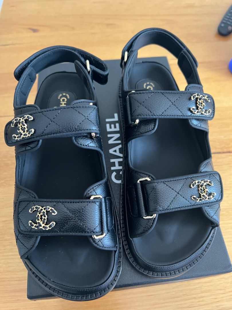 Chanel dad sandals size 40 hotsell