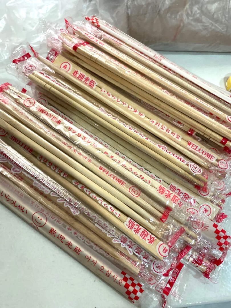 Chopsticks disposable bamboo pair chopstick bulk cutlery utensils