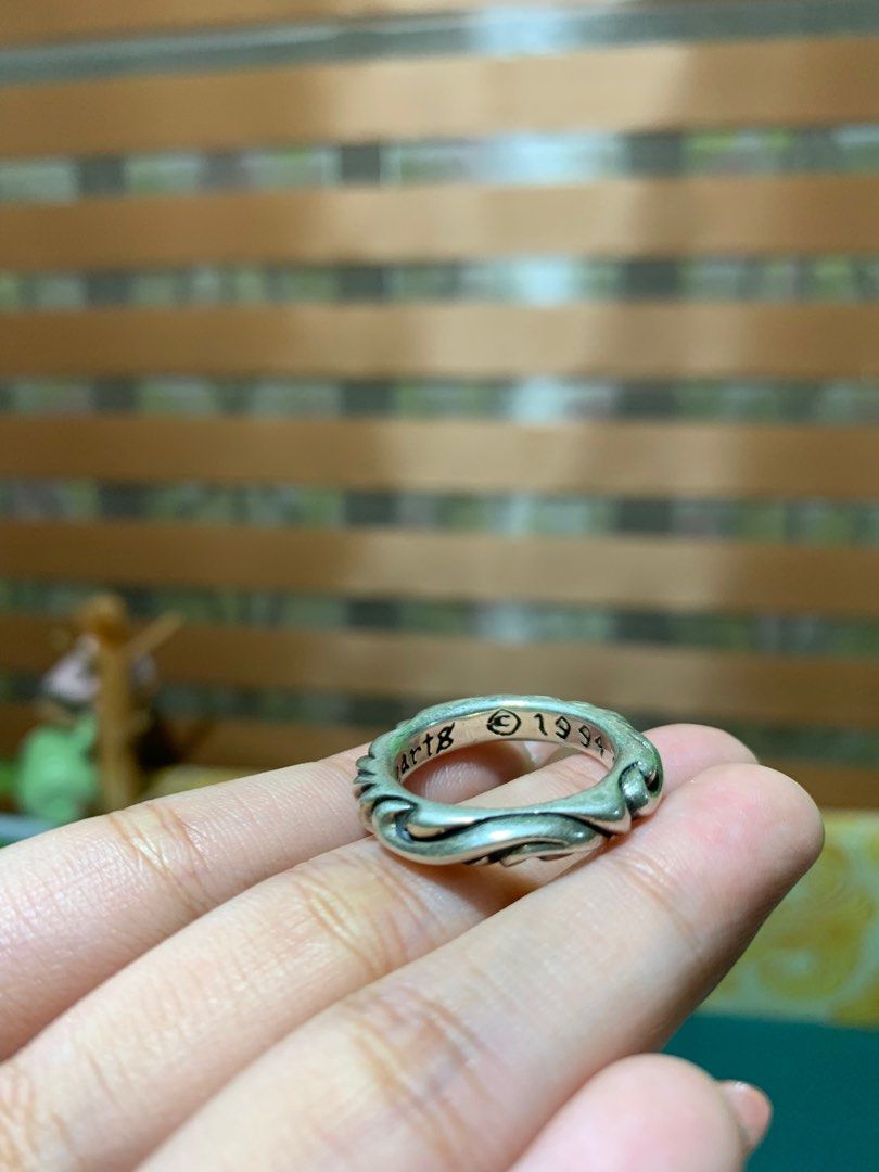 Chrome hearts band ring deals