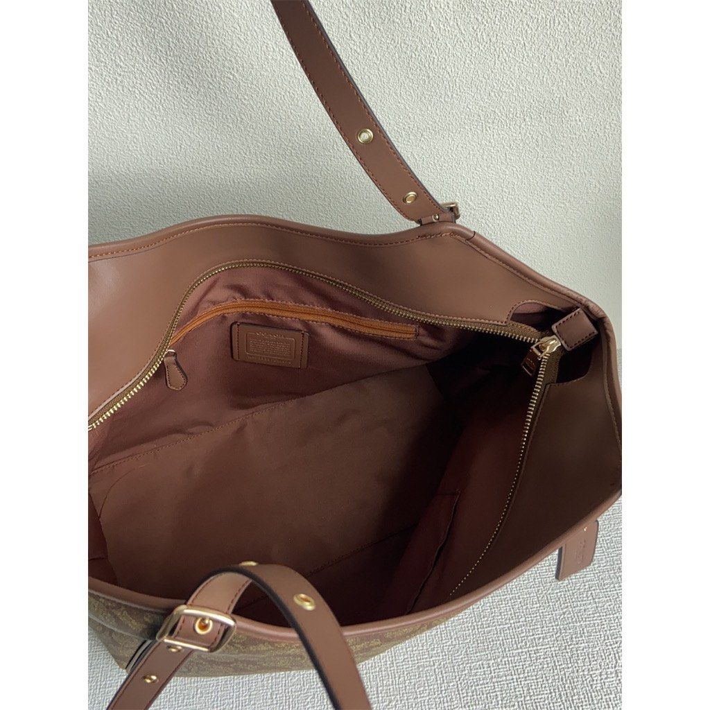 Coach Outlet Meadow Shoulder Bag In Signature Canvas in Brown