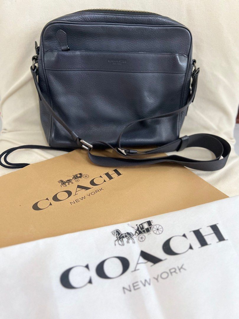 Coach flight sales bag smith leather