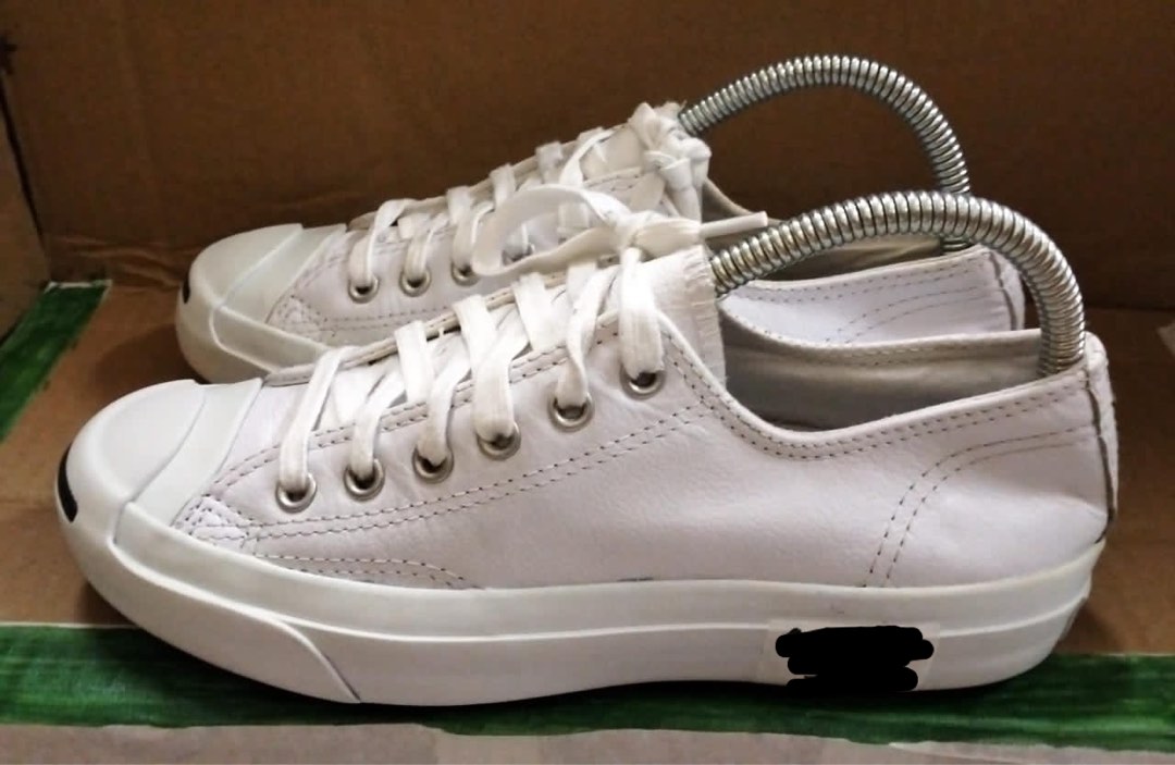 CONVERSE JACK PURCELL LEATHER ALL WHITE Women s Fashion Footwear