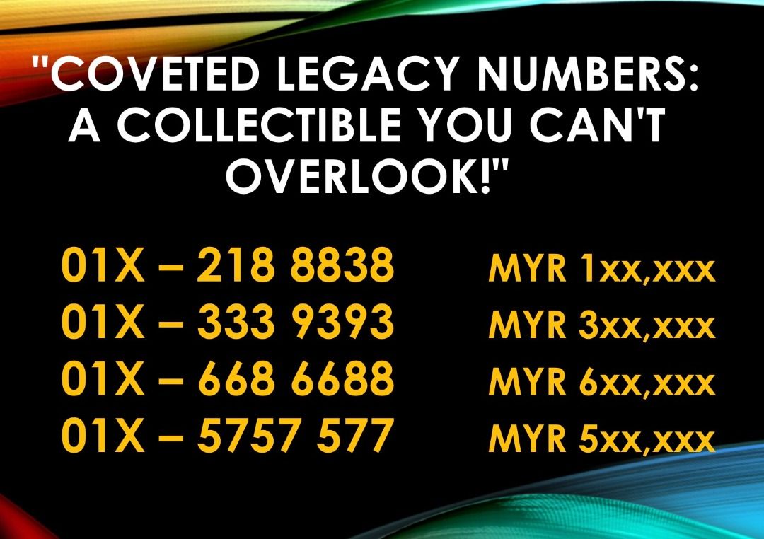 Coveted Legacy Phone Numbers! A Collectible Number You Shouldn't
