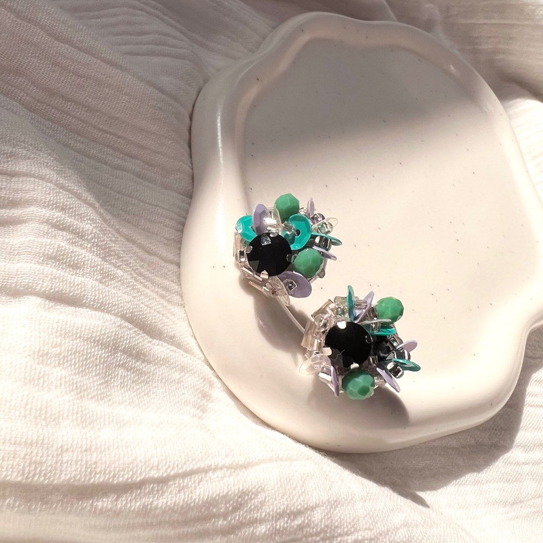 Handmade Custom Beads Embroidery Earrings Women s Fashion
