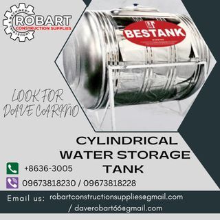 CYLINDRICAL WATER STORAGE TANK
