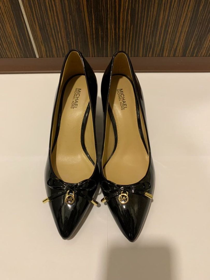 Michael kors black patent leather pumps new arrivals