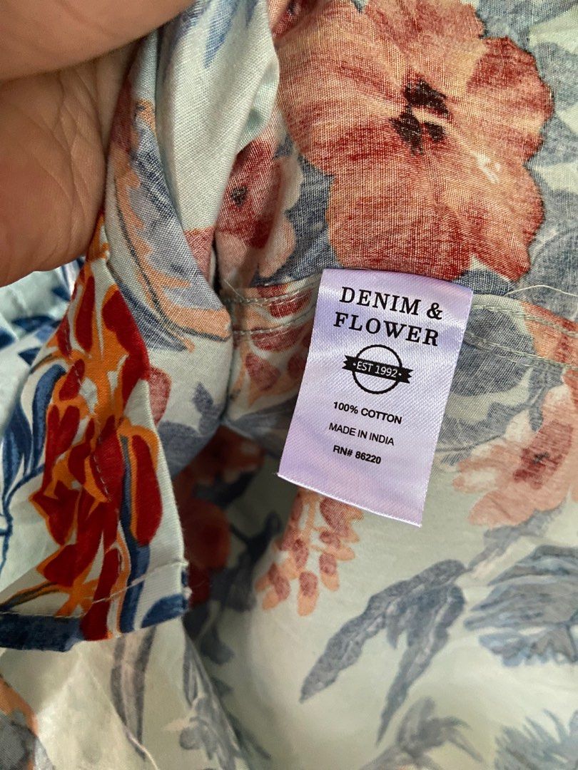 Denim & sale flower polo