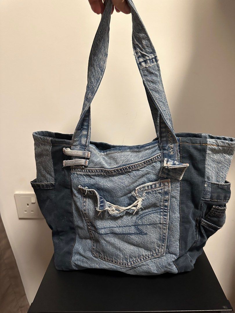 Denim Shoulder Hand Bag for Woman Shoulder Bag Crossbody Casual Jeans Bags  Women Handbags Denim Bag,Light blue - Walmart.com
