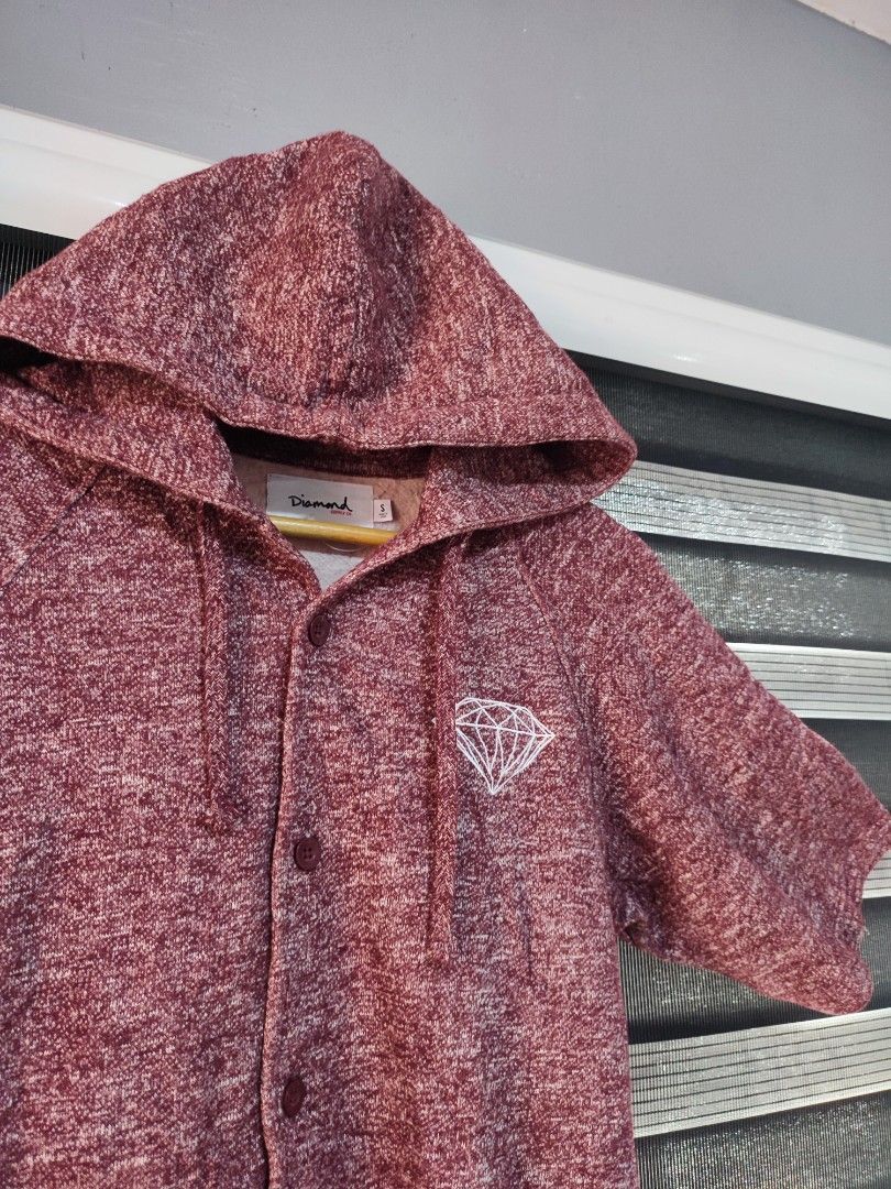 Diamond short sleeve hoodie deals