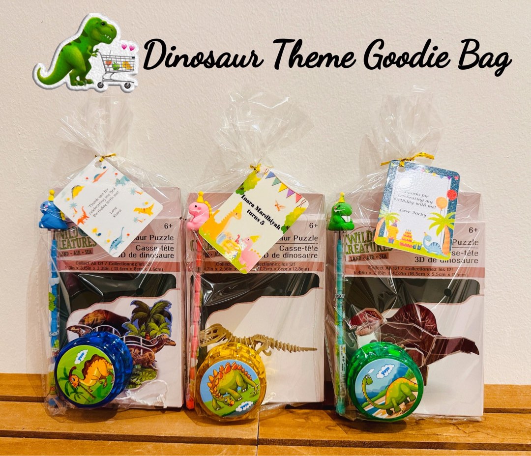 Dinosaur goody cheap bag ideas