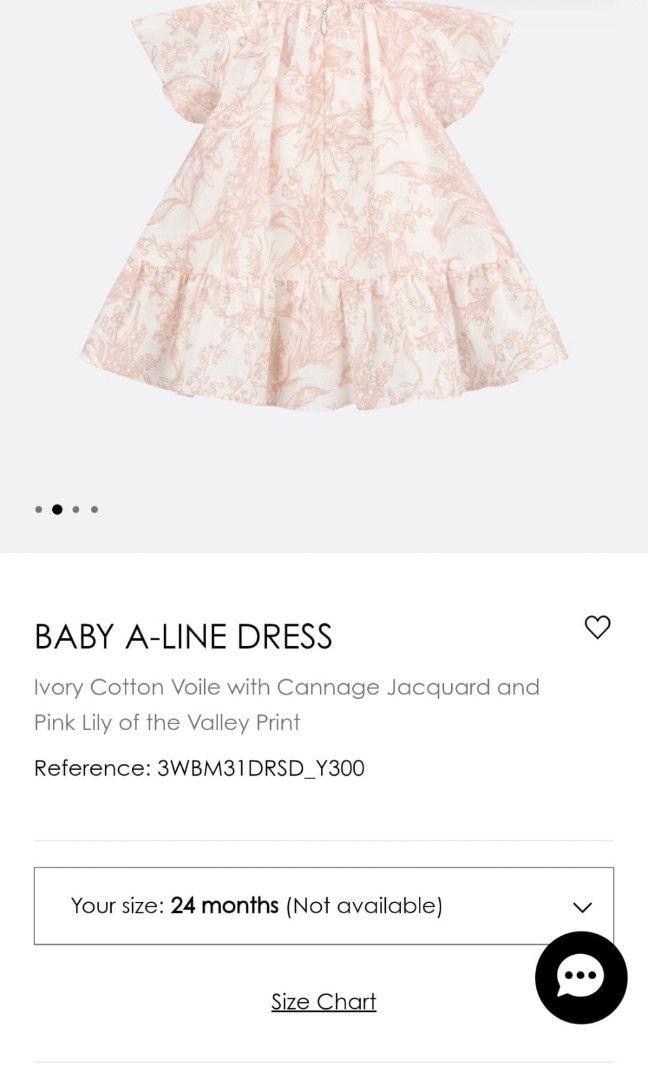Dior baby girl dress