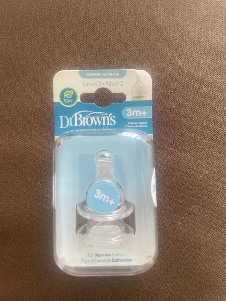 Dr brown's narrow neck level on sale 2 teats