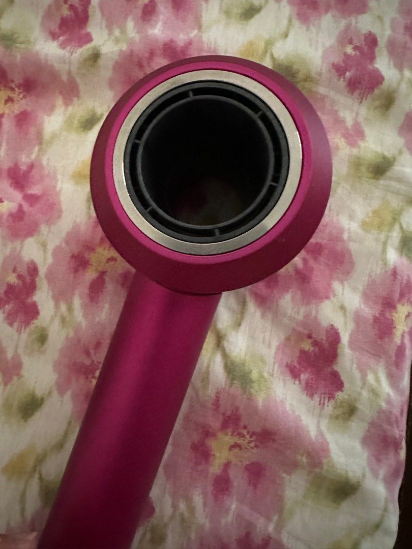 Dyson Hairdryer (Category: Hair) located in Binangonan. Submitted by mkcdeclutter (Listing ID 1259456163, Image 3). Description: BEWARE OF FAKES!! Selling low - Bought from a carouseller for 11k 100% authentic Dyson Supersonic Hair Dryer special gift edition Condition: 9/10 No box and brush 2 attachments included 220V.