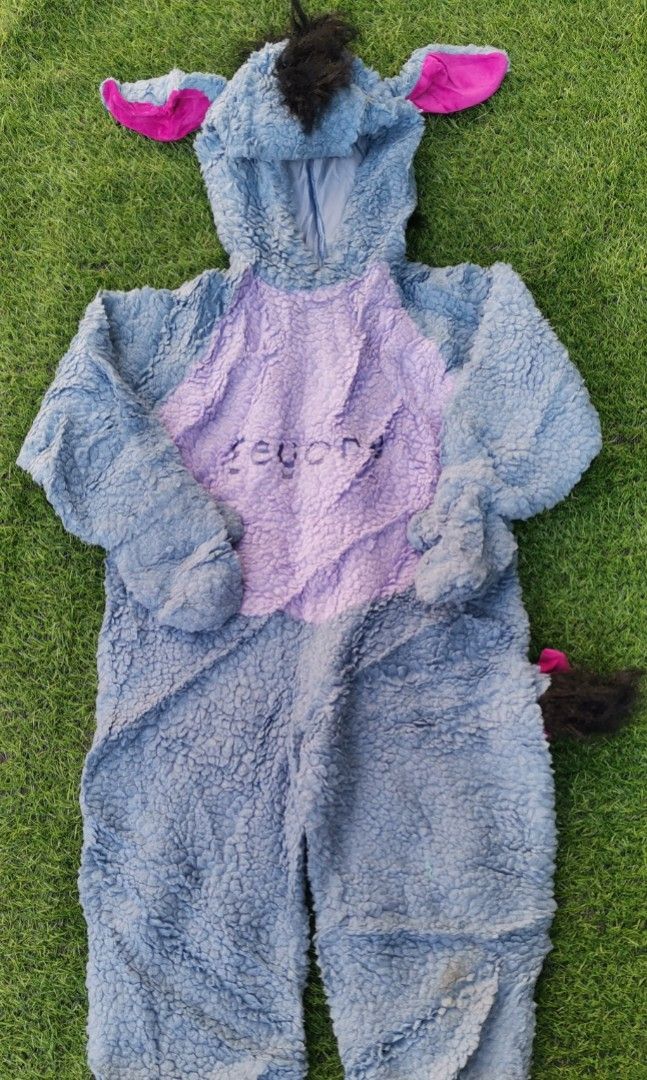 Eeyore Costume (Category: Babies & Kids Fashion) located in San Fernando. Submitted by InvisibleMe (Listing ID 1259443254, Image 1). Description: Eeyore of Winnie the Pooh and Friends Kids Costume Preloved 2 pcs available Sizes and Conditions : 3-4T VGUC 3-5T Likenew.