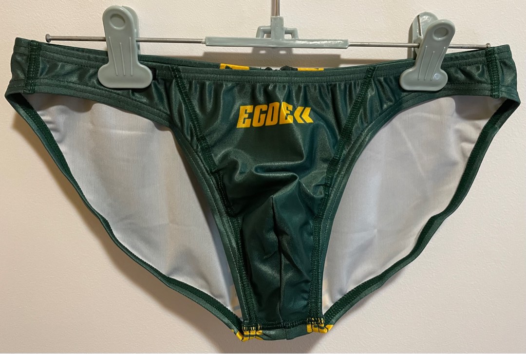 EGDE ZIPPER Super Low Rise Bikini Underwear, Green