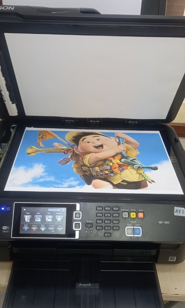 Epson A3 Printer WF 7611 (Can double side copy, scan & print)(Can copy