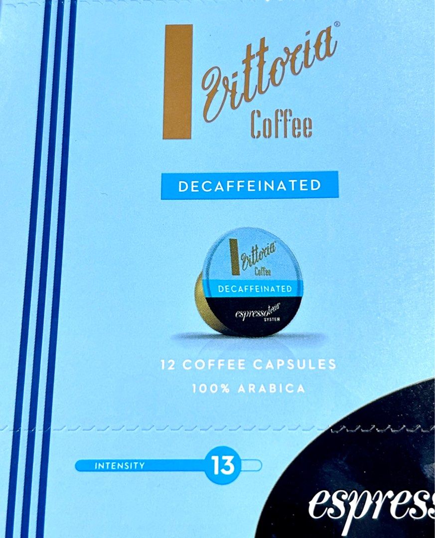 Espressotoria Coffee Capsules Vittoria Decaf 12 Pack, Food & Drinks