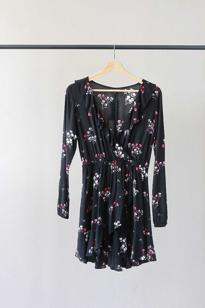 knee length dresses for ladies Espresso Fitted Long Sleeve Maxi Dress main image 0