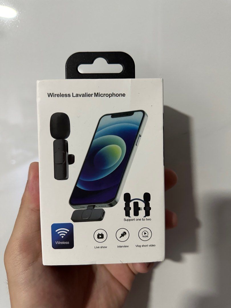 Single Wireless Lavalier Microphone Portable Audio Video Recording