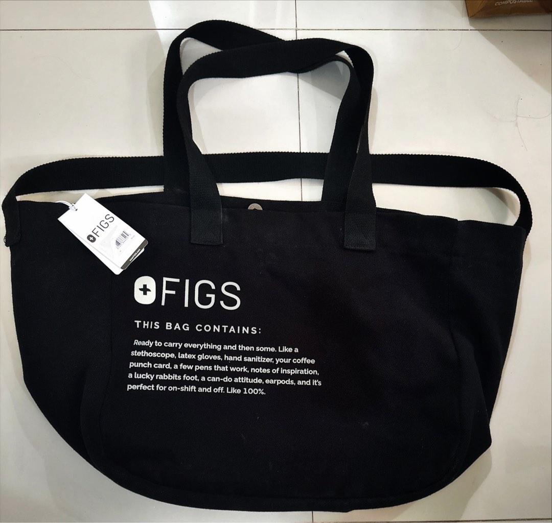 Figs Canvas Tote, Women's Fashion, Bags & Wallets, Tote Bags on Carousell