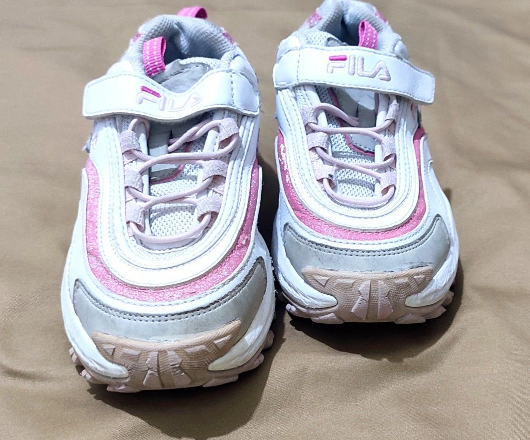 Fila ray trainers white heavenly pink purple exclusive online