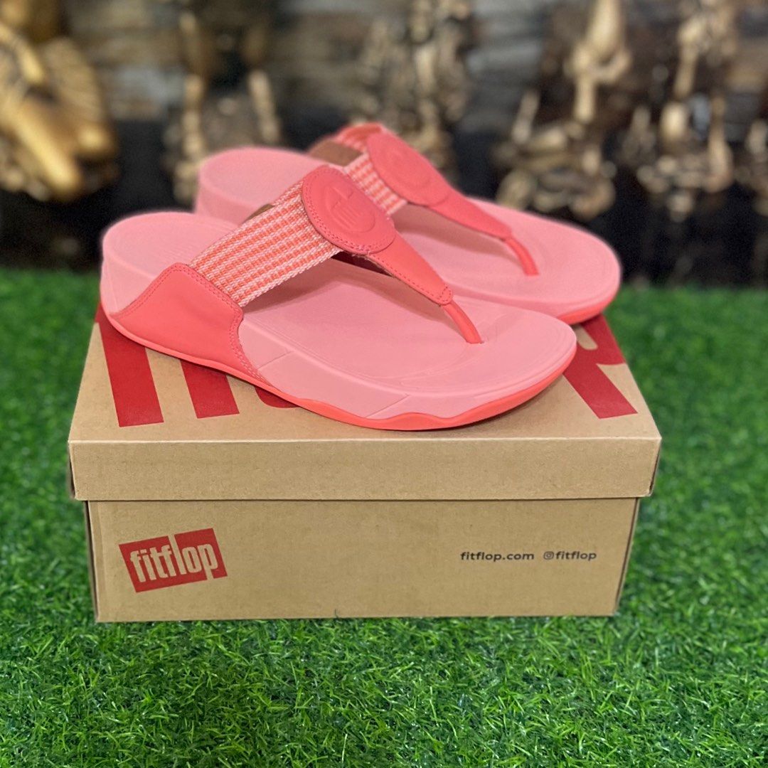 Fitflop Walkstar Finestripe Sunshine Coral Women s Fashion