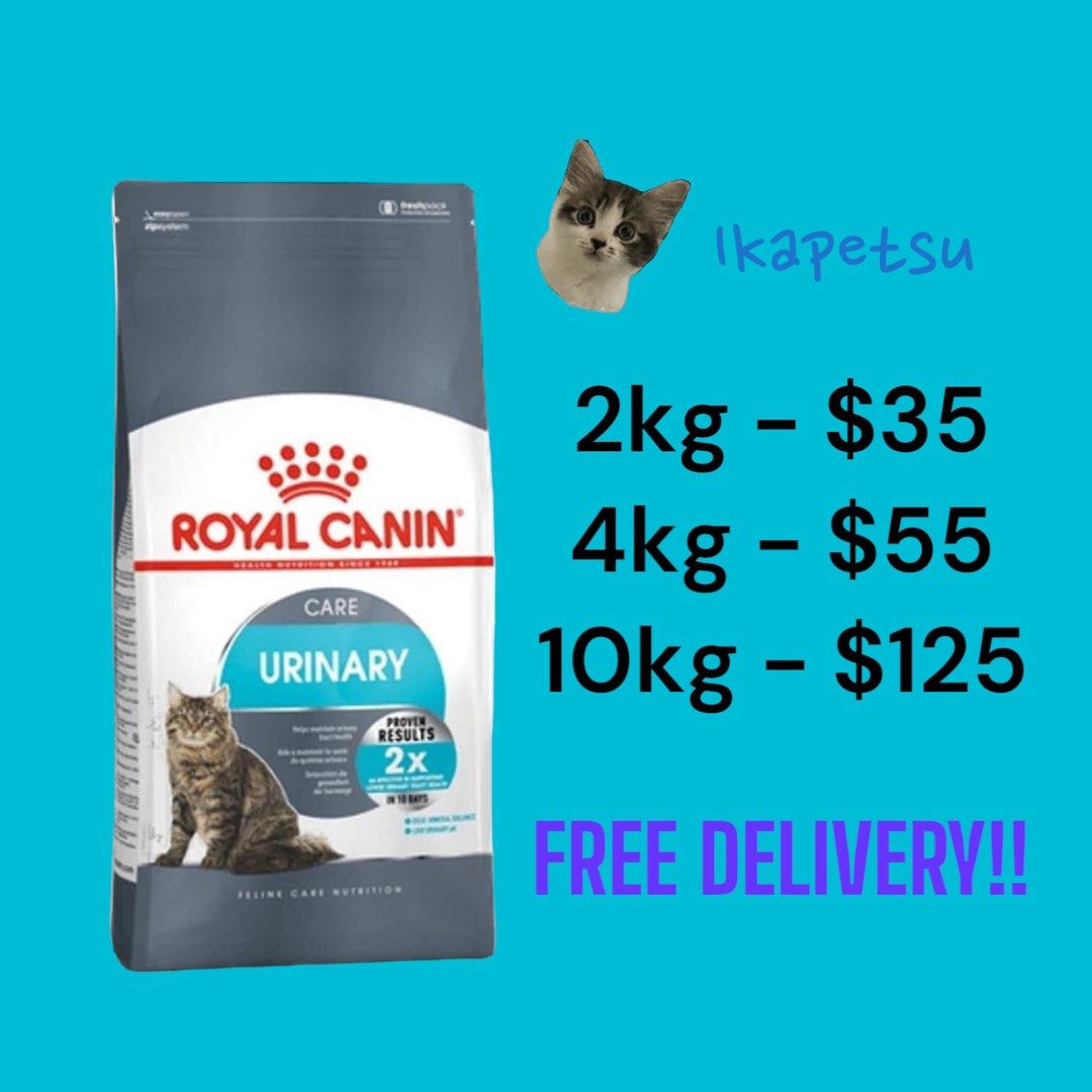 FREE DELIVERY ROYAL CANIN URINARY 2kg 4kg 10kg
