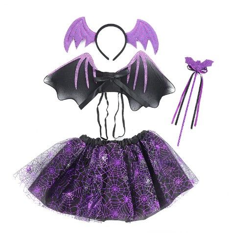 Girls Halloween Costumes  Unicorn Princess Dress Wings & Headband Set –  Mia Belle Girls