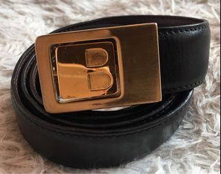 Leather belt Salvatore Ferragamo Black size 35 Inches in Leather - 15785468