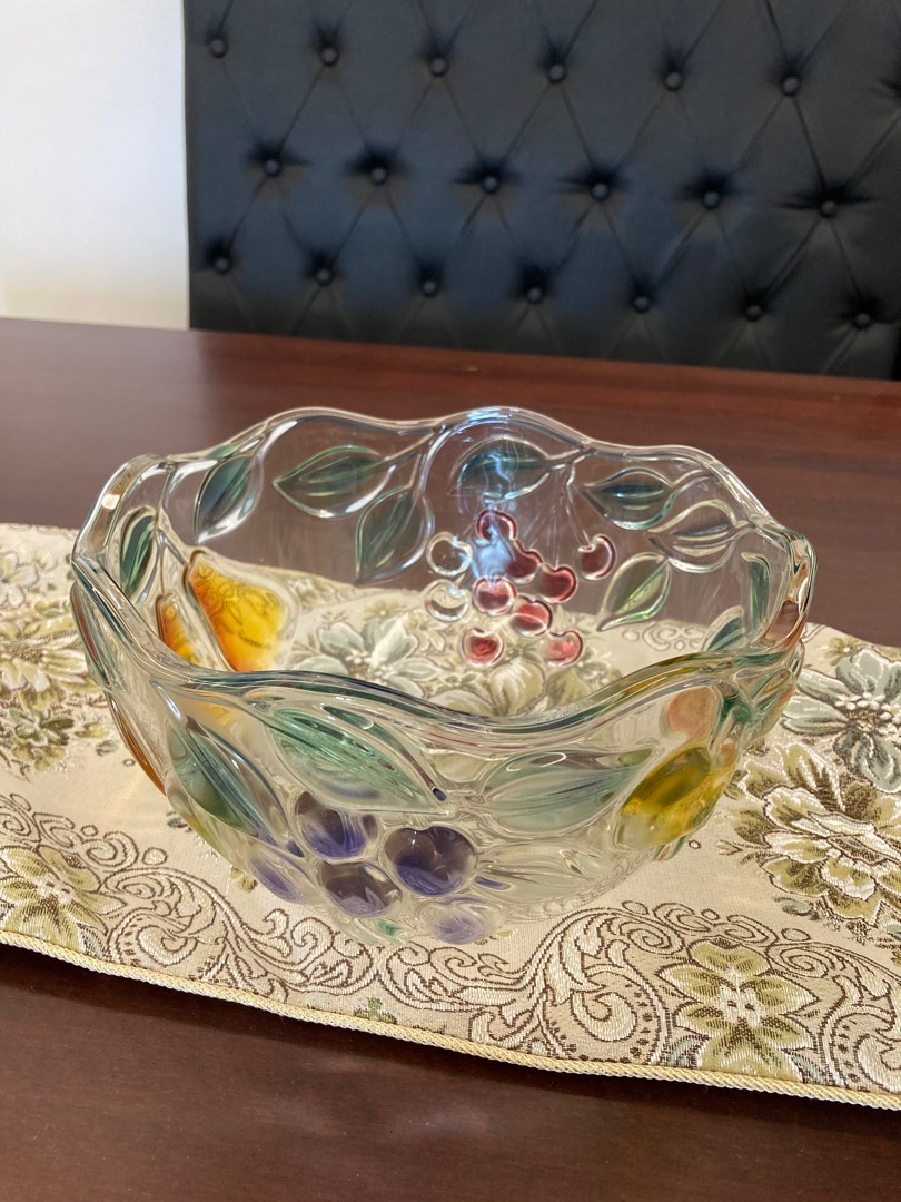 Fruit Glass Container, Furniture & Home Living, Home Decor, Vases