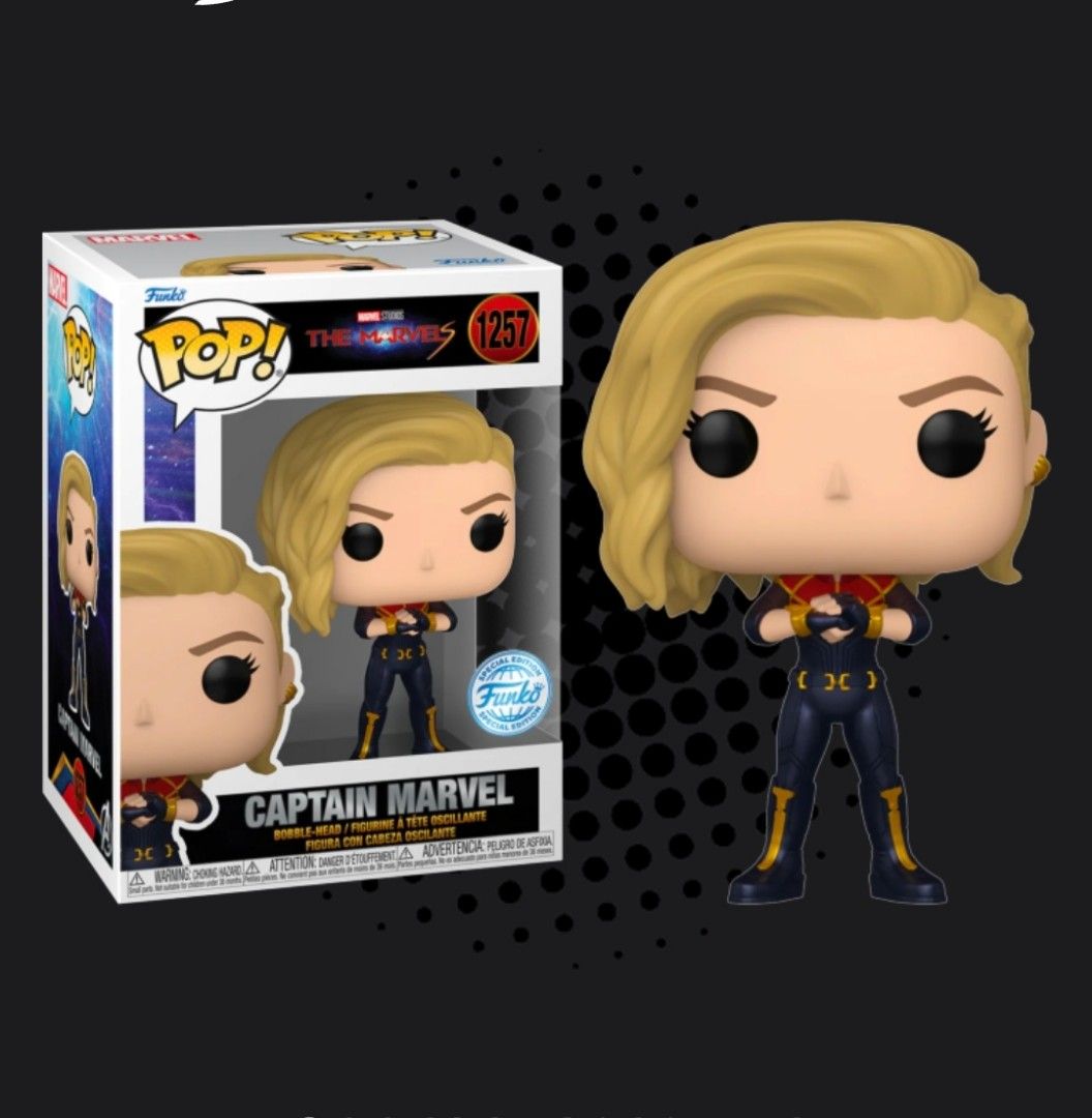 Funko Pop Marvel The Marvels 2023 Captain Marvel ready to fight