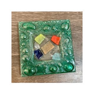 Fused glass small tray