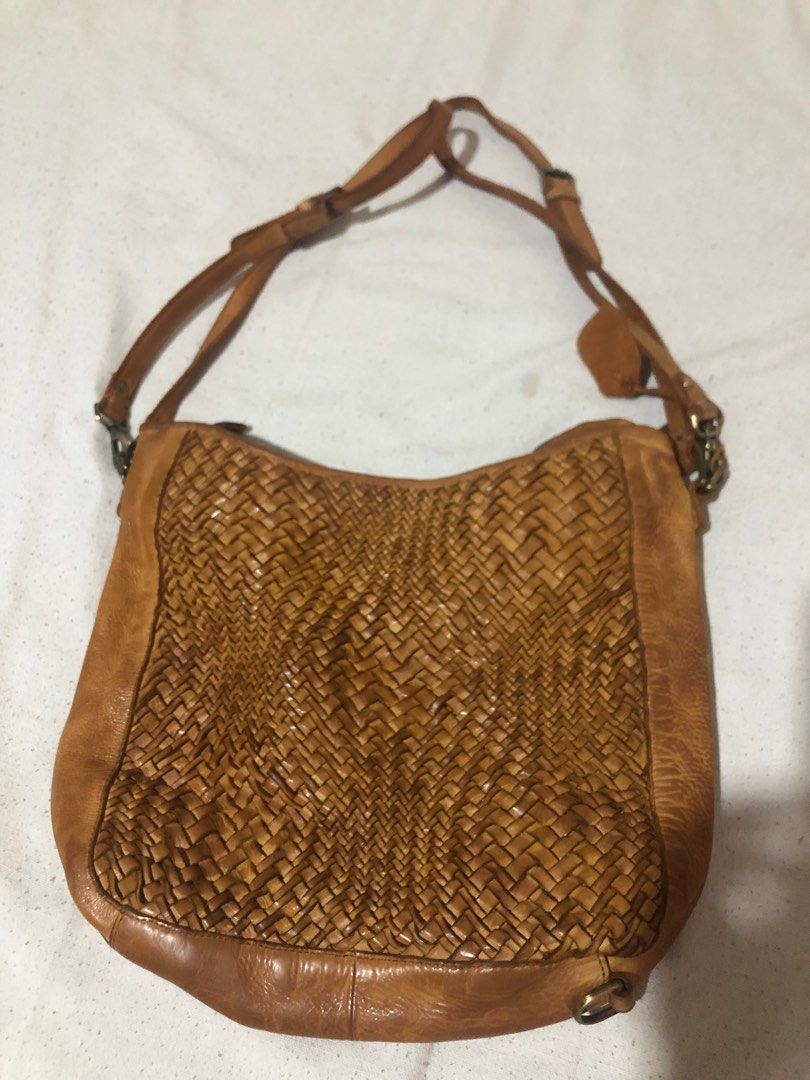 Buy Vintage DISSONA Light Tan Ostrich Skin Satchel Bag Purse Online in  India 