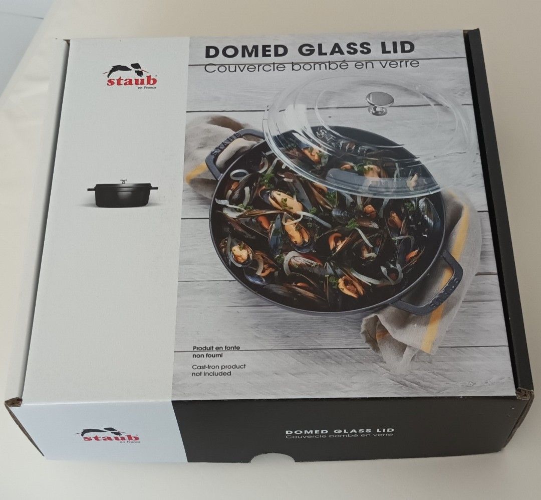 Genuine Staub 20cm glass lid 405010230, TV & Home Appliances, Kitchen