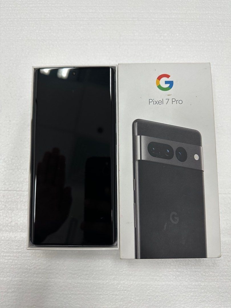 Google pixel 7 pro 256gb 黑色, 有18個月保養, 手提電話, 手機