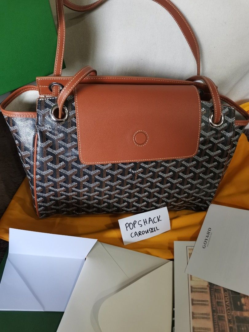 Goyard Rouette White, Luxury, Bags & Wallets on Carousell